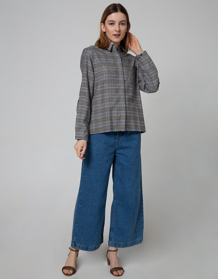 Details Long Sleeve Shirt With Pocket Lianfa