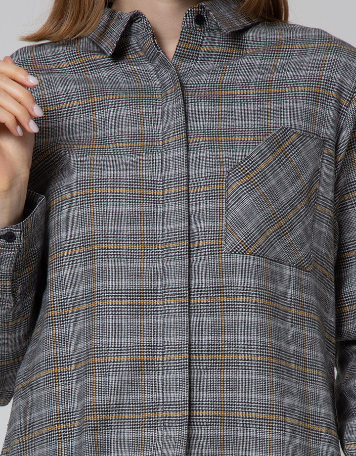 Details Long Sleeve Shirt With Pocket Lianfa