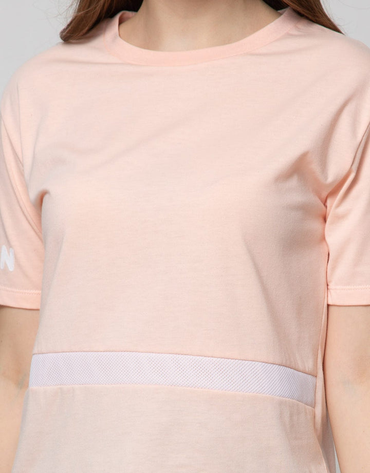 American Jeans Short Sleeve T-Shirt Tee Mesh Detail