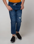 Marvel Spiderman Print Destroy Long Pants Denim