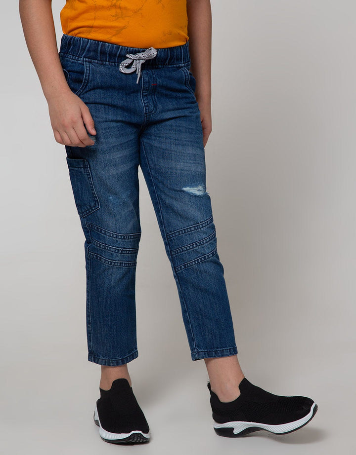 Marvel Spiderman Print Destroy Long Pants Denim