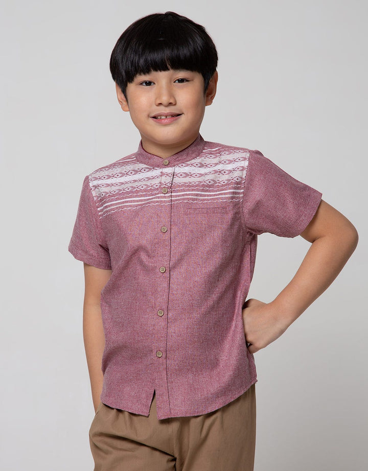 Little M Short Sleeve Koko Ulos Texture 