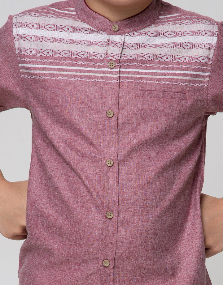 Little M Short Sleeve Koko Ulos Texture 