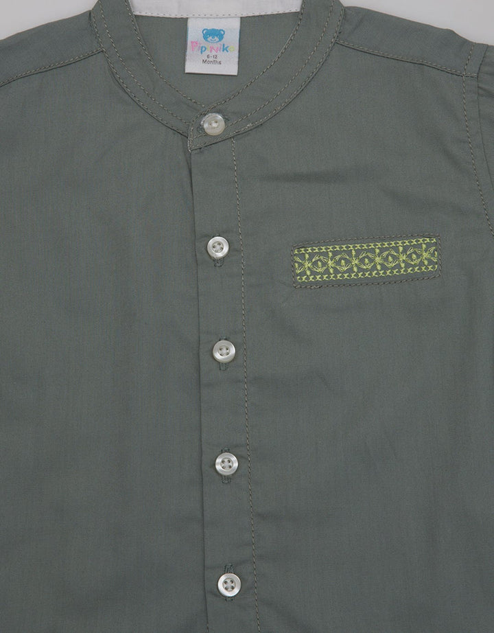 Pipiniko Embroidered Long Sleeve Shirt