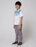 Little M Top Bottom Set Cut N Sewn Dobby Bordir Dada Top - Bottom