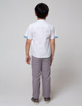 Little M Top Bottom Set Cut N Sewn Dobby Bordir Dada Top - Bottom