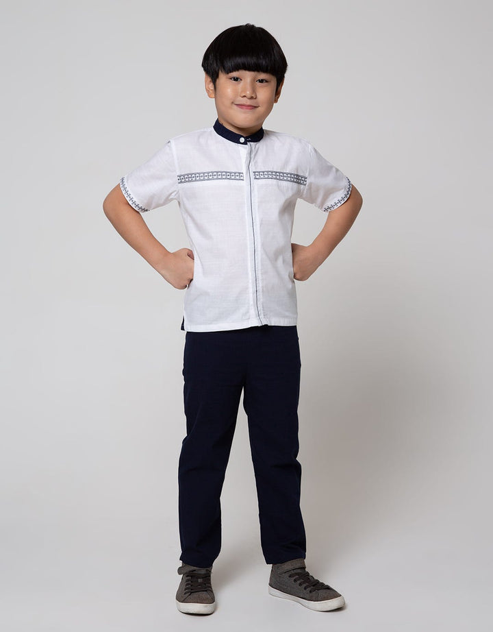 Little M Top Bottom Set Dobby Bordir Dada Top - Bottom Set