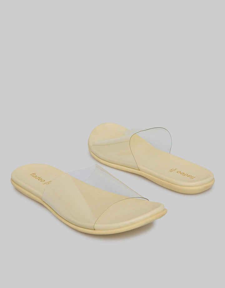 Fladeo Transparent Strap Women's Slide Sandals