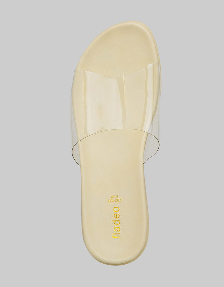 Fladeo Transparent Strap Women's Slide Sandals
