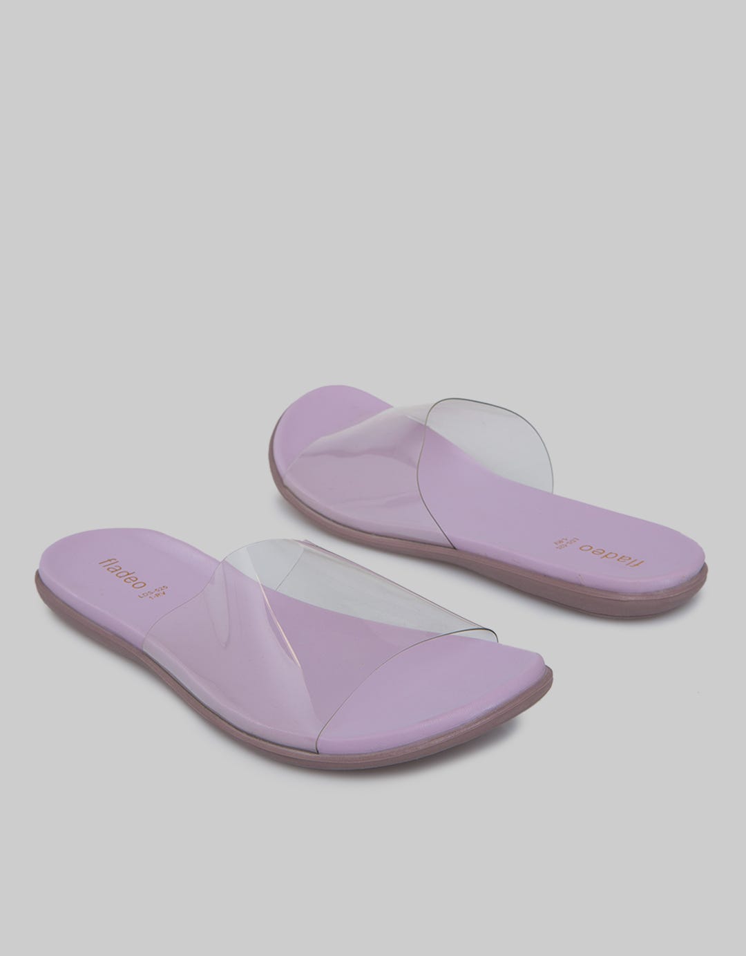 Fladeo Strap Transparan Sandal Slide Wanita