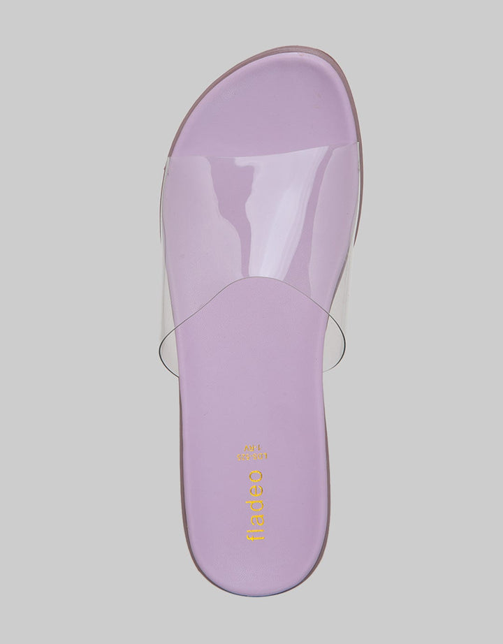 Fladeo Strap Transparan Sandal Slide Wanita