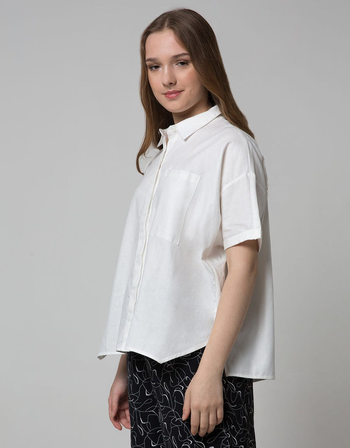 Nevada Women Short Sleeve Shirt Twill Basic