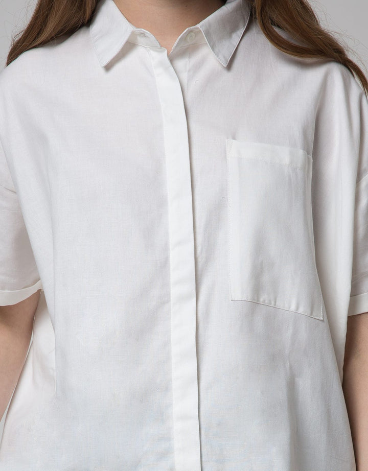 Nevada Women Short Sleeve Shirt Twill Basic