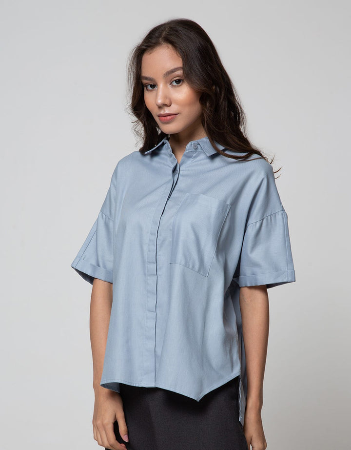 Nevada Women Short Sleeve Shirt Twill Basic