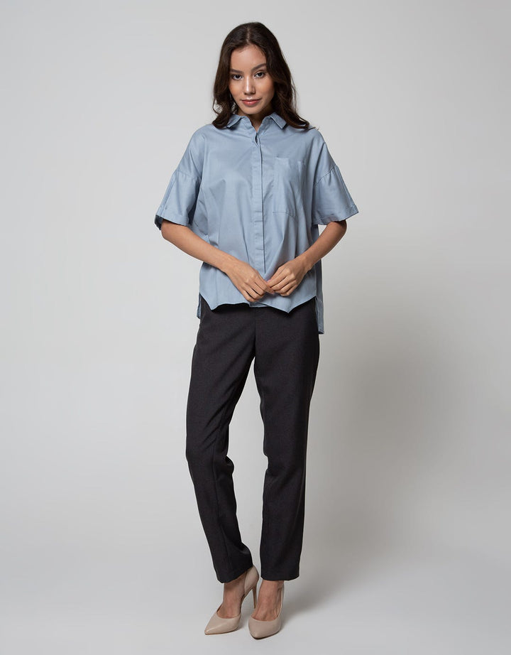 Nevada Women Short Sleeve Shirt Twill Basic