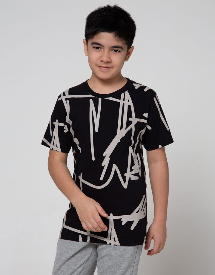 Nevada Short Sleeve T-Shirt Print Abstract Doodle