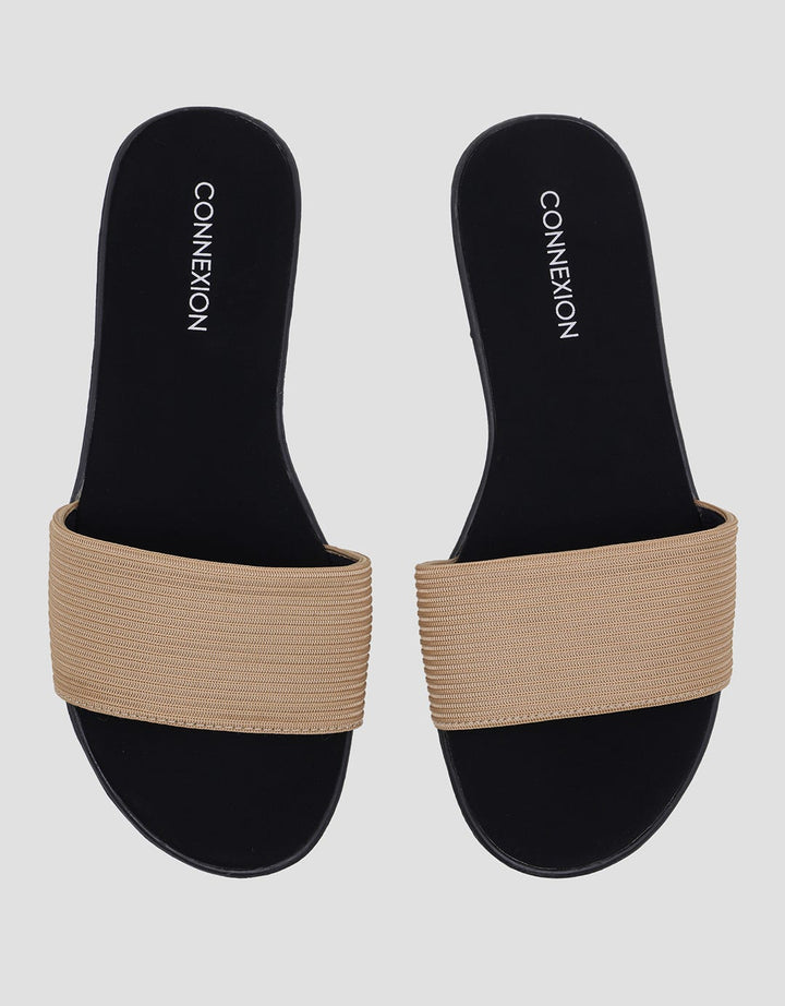 Connexion Wide Strap Sandal Slipper Wanita