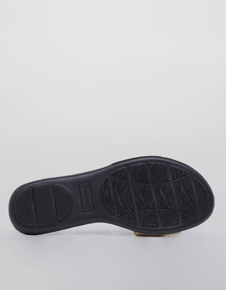 Connexion Wide Strap Sandal Slipper Wanita