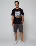 Nevada Short Pants Rib Text