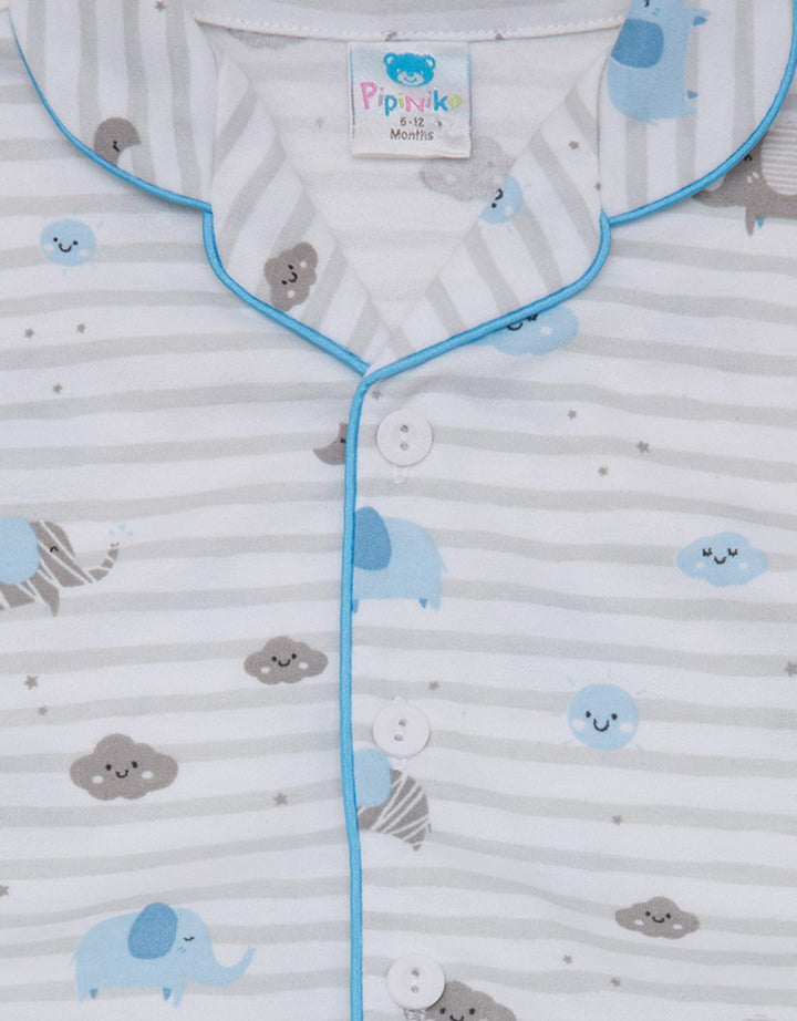 Pipiniko Top - Bottom Set Piyama Krah Gajah