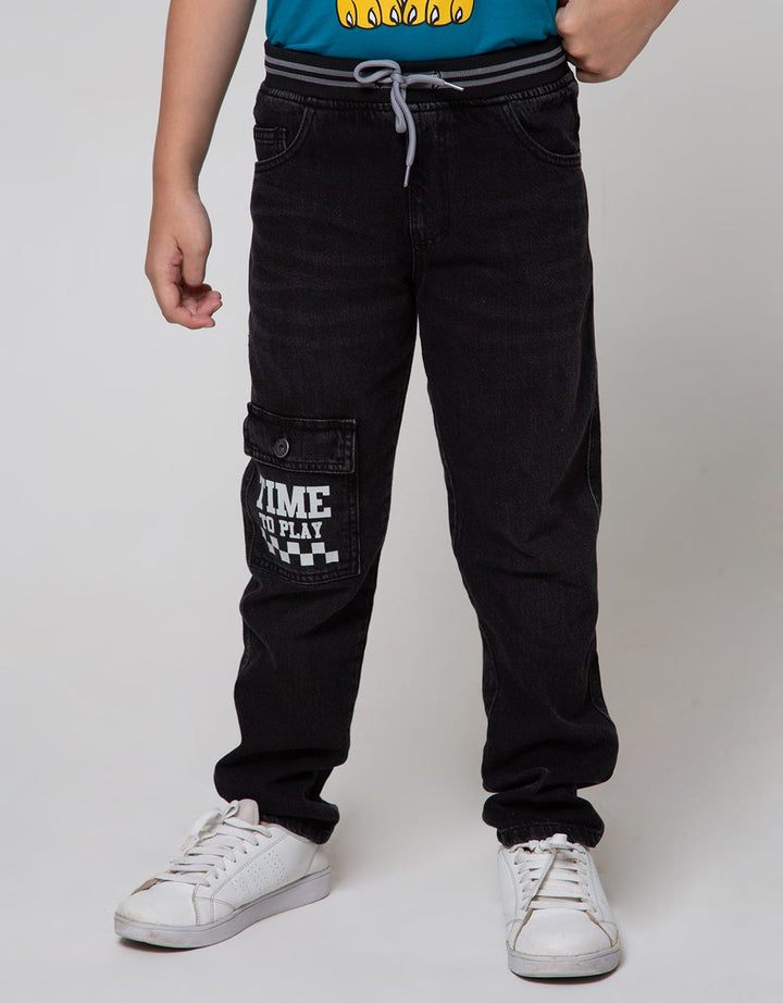 Aero Long Denim Non Stretch Pocket Print Time Play