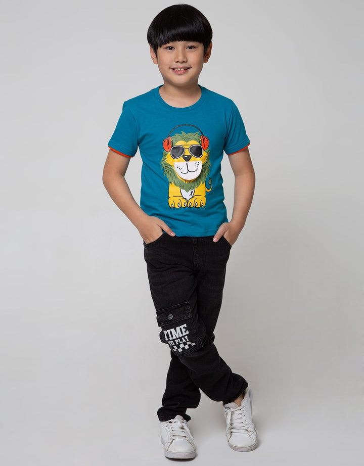 Aero Long Denim Non Stretch Pocket Print Time Play