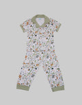 Pipiniko Top - Bottom Boys Short Sleeve Jungle Pajama Set