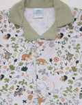 Pipiniko Top - Bottom Boys Short Sleeve Jungle Pajama Set