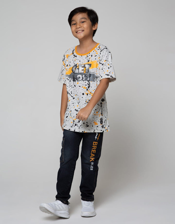 Aero Long Denim Non Stretch Pocket Print Break Rule