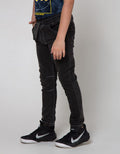 Aero Long Denim Stretch Rib Wringkle