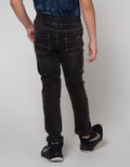 Aero Long Denim Stretch Rib Wringkle