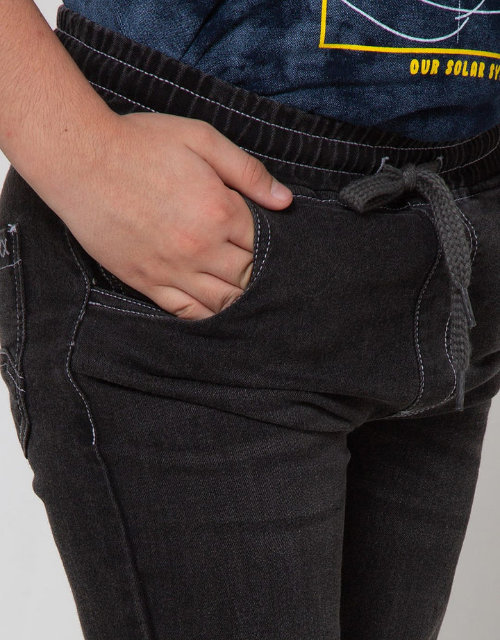 Aero Long Denim Stretch Rib Wringkle