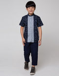 Aero Short Sleeve Set Muslim Clothes Fullprint Slub Needles