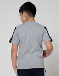 Marvel Spiderman Kombinasi Stripe Logo Short Sleeve T-Shirt