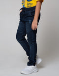 Aero Long Denim Stretch Rib C&amp;S Destroy