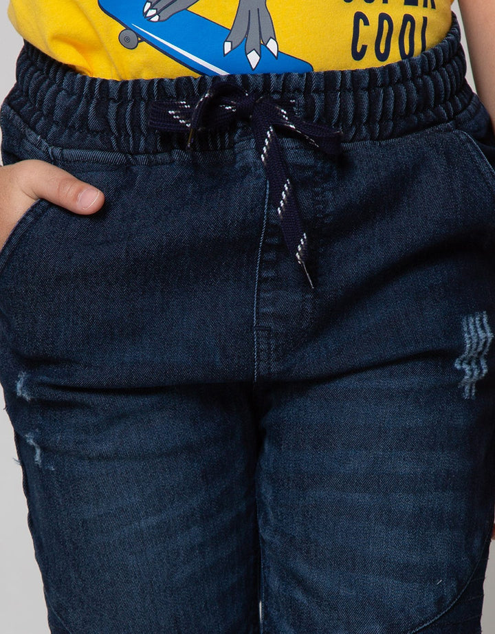 Aero Long Denim Stretch Rib C&amp;S Destroy