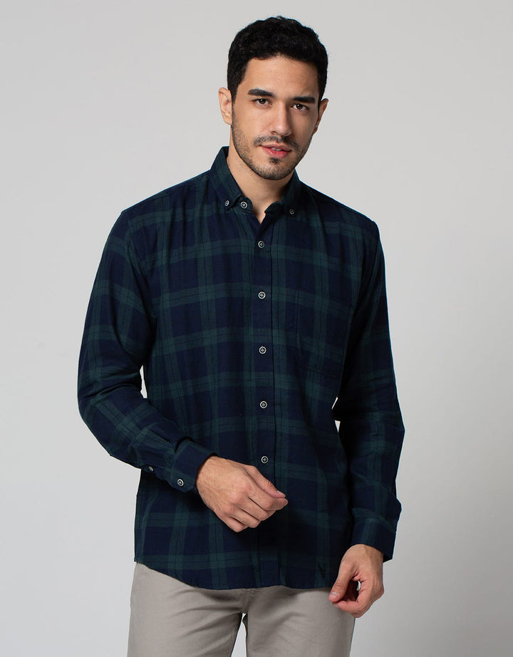 Larusso Kemeja Flannel Panjang