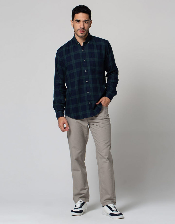 Larusso Kemeja Flannel Panjang