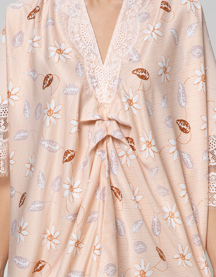 Connexion Kafthan Batik With Lace