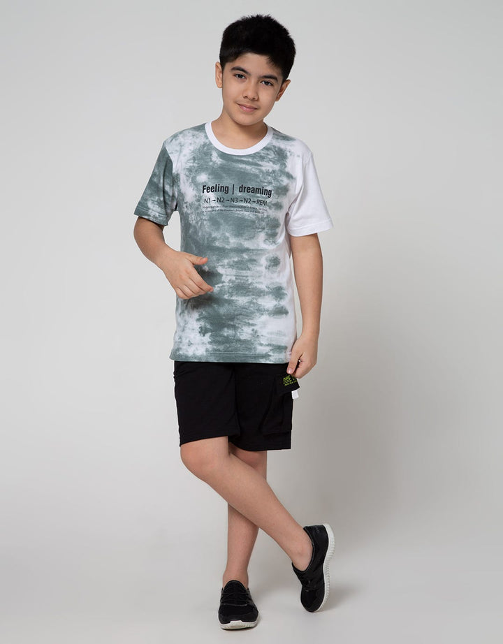 Nevada Short Sleeve T-Shirt Tie Dyed Abstract Feeling Print