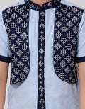 Little M Top Bottom Set Oxford Vest