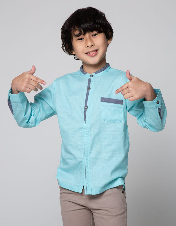 Little M Dobby Continental Baju Koko Anak Laki-laki