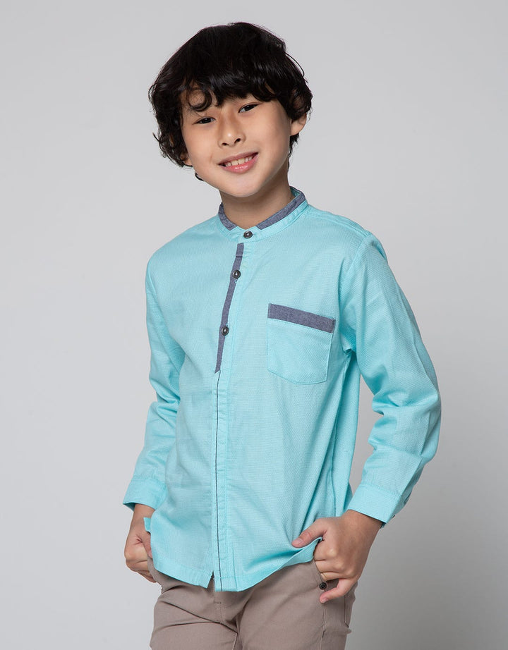 Little M Dobby Continental Baju Koko Anak Laki-laki