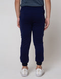 Little M Long Pants Jogger Baby Terry Lion Flip