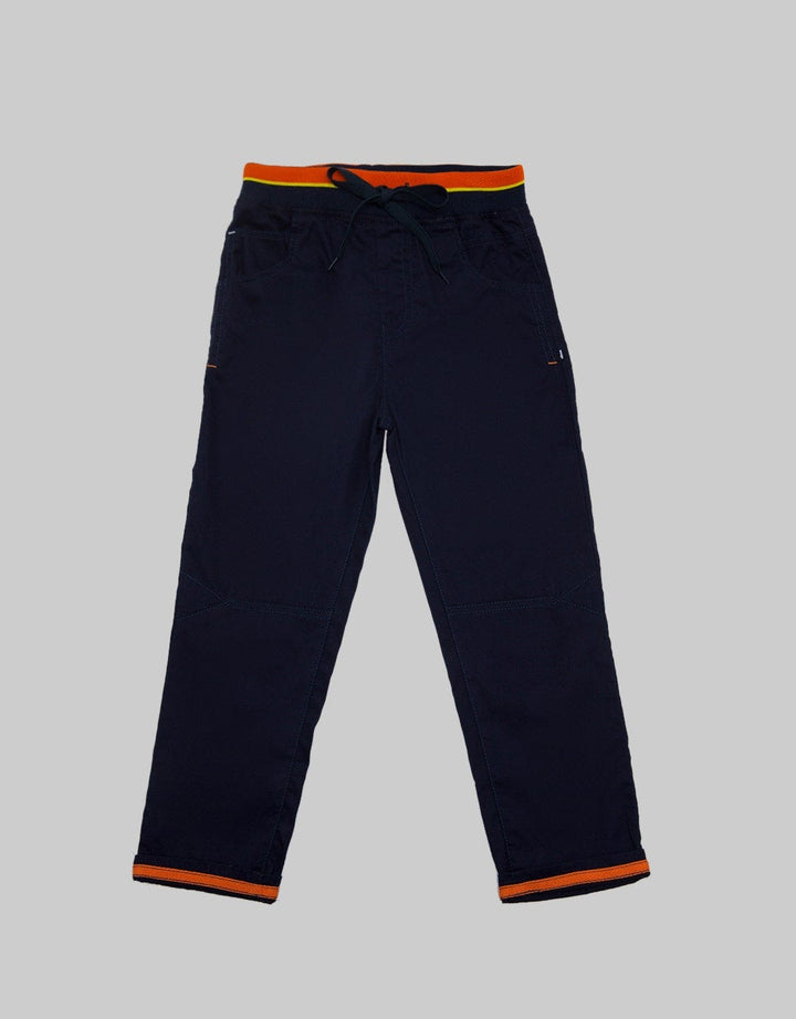 Little M Long Pants Woven Rib Non St Twilltape