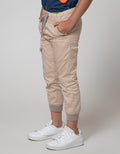 Little M Long Pants Jogger Woven Karet Kulit