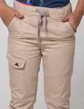 Little M Long Pants Jogger Woven Karet Kulit