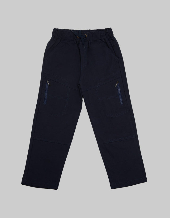 Little M Long Pants Woven Karet Non Zipper
