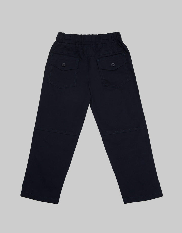 Little M Long Pants Woven Karet Non Zipper