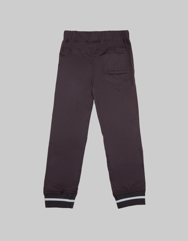 Little M Long Pants Woven Karet Jogger Non Kaki Rib
